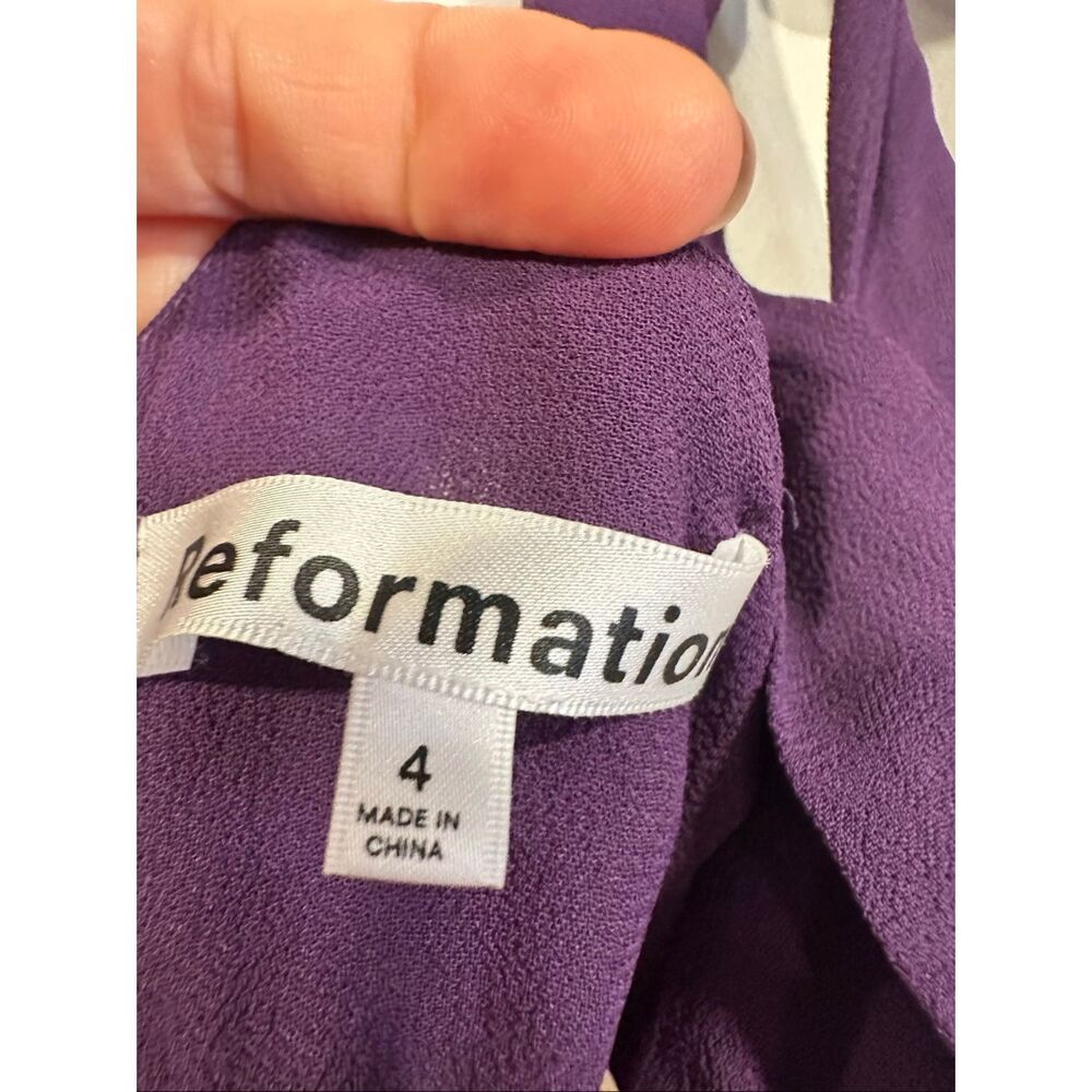 Reformation Deep Purple Twilight Dress, size 4 - Picture 4 of 9